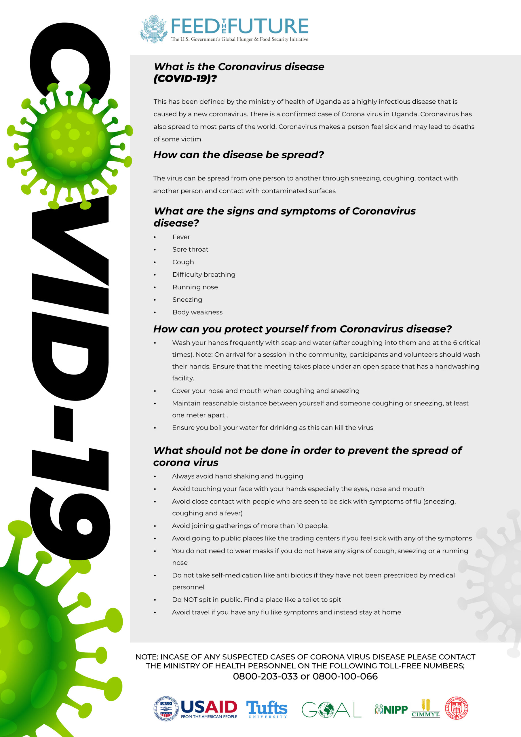 COVID-19 Awareness Poster (Feed the Future)