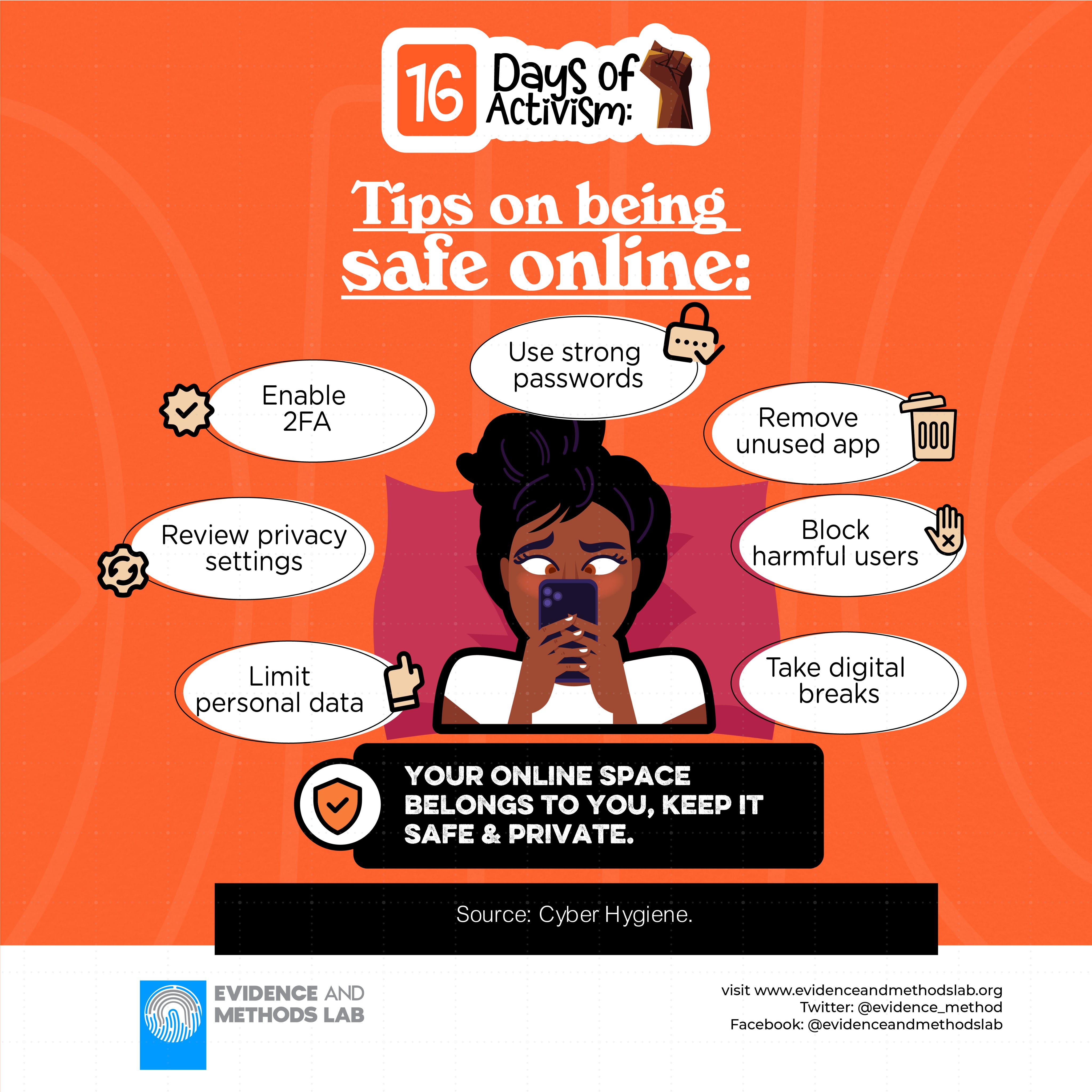 16 Days of Activism Against Gender-Based Violence – Tips on being safe online