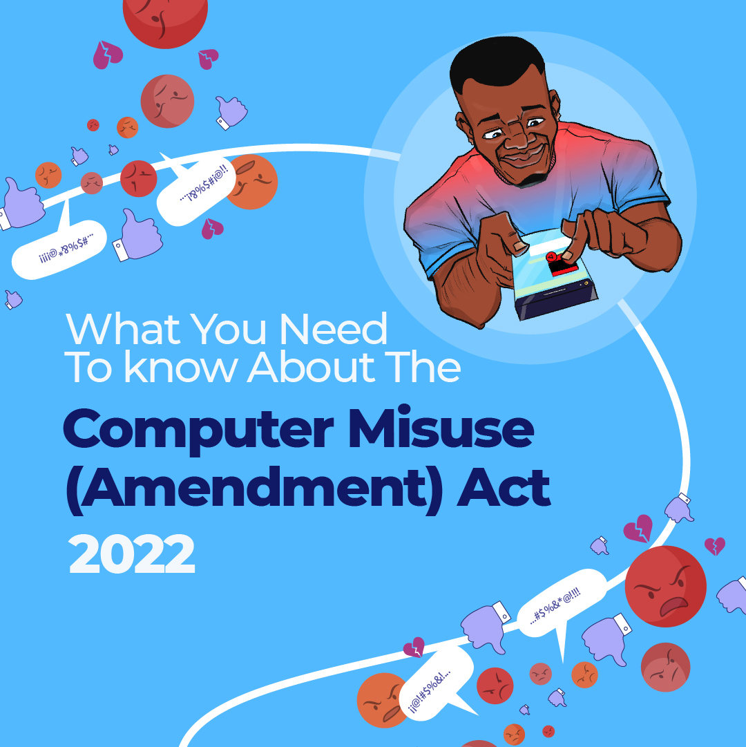Computer Misuse Act — Overview (blue poster)