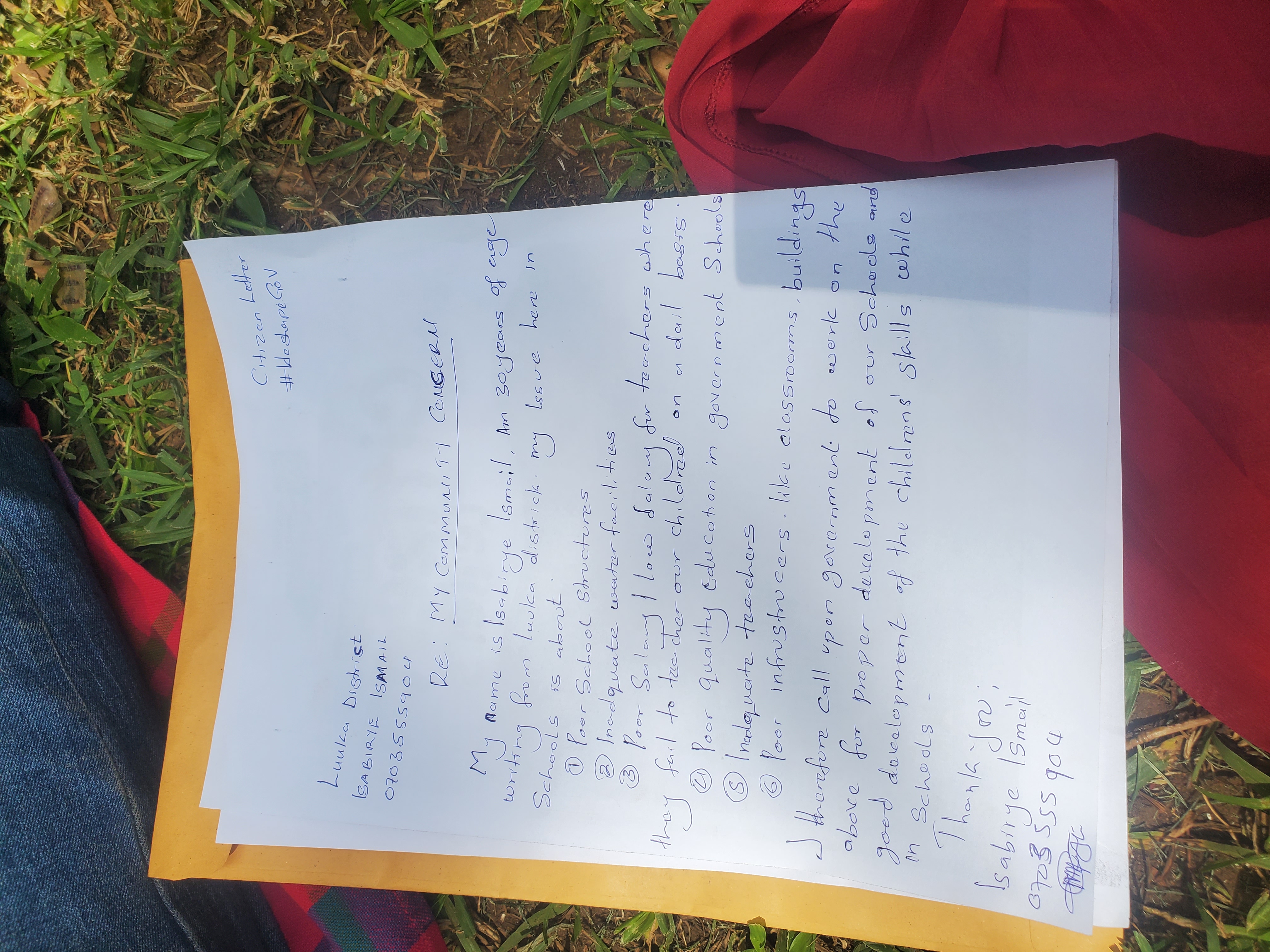 Citizen Letter