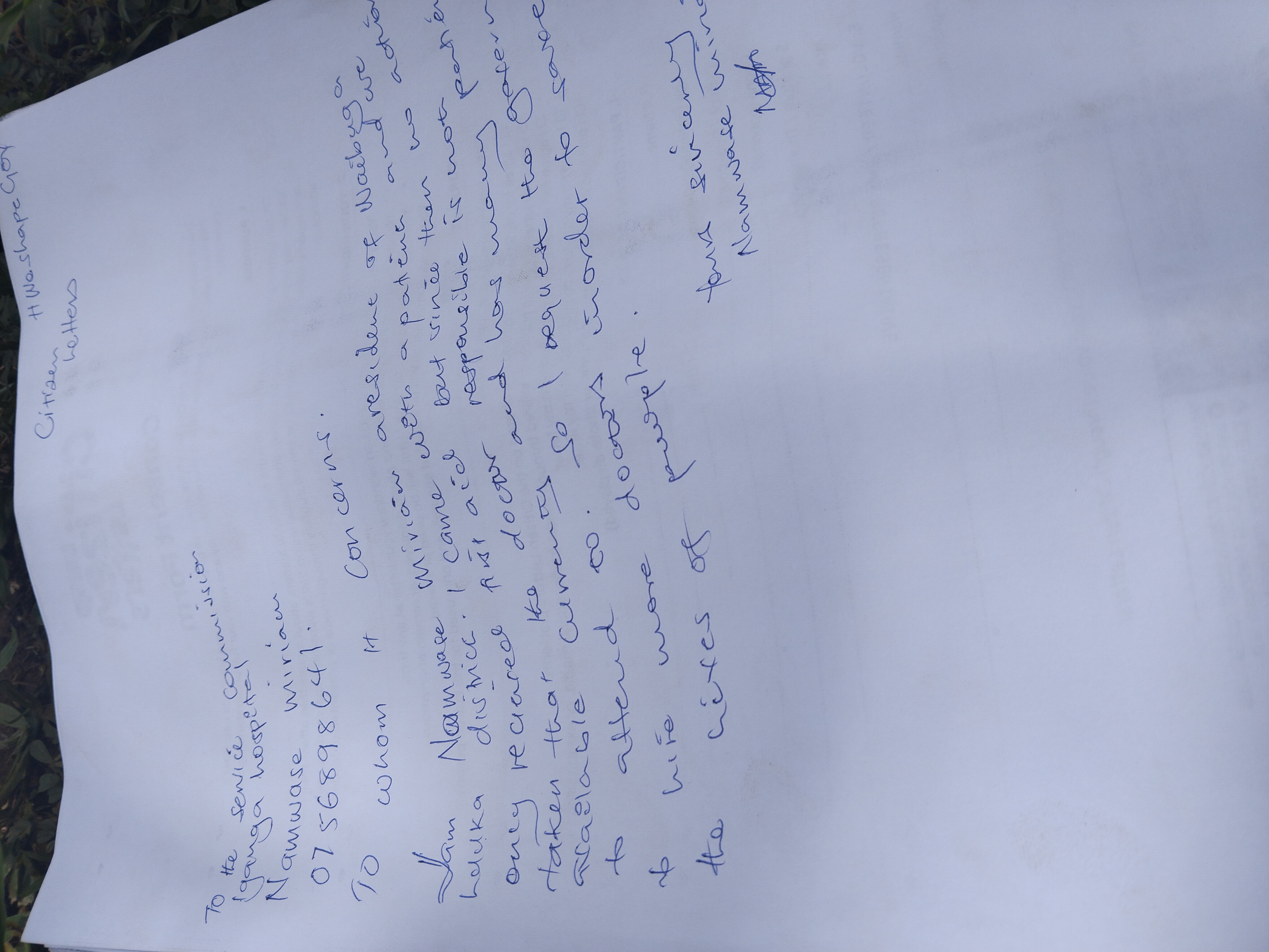 Citizen Letter