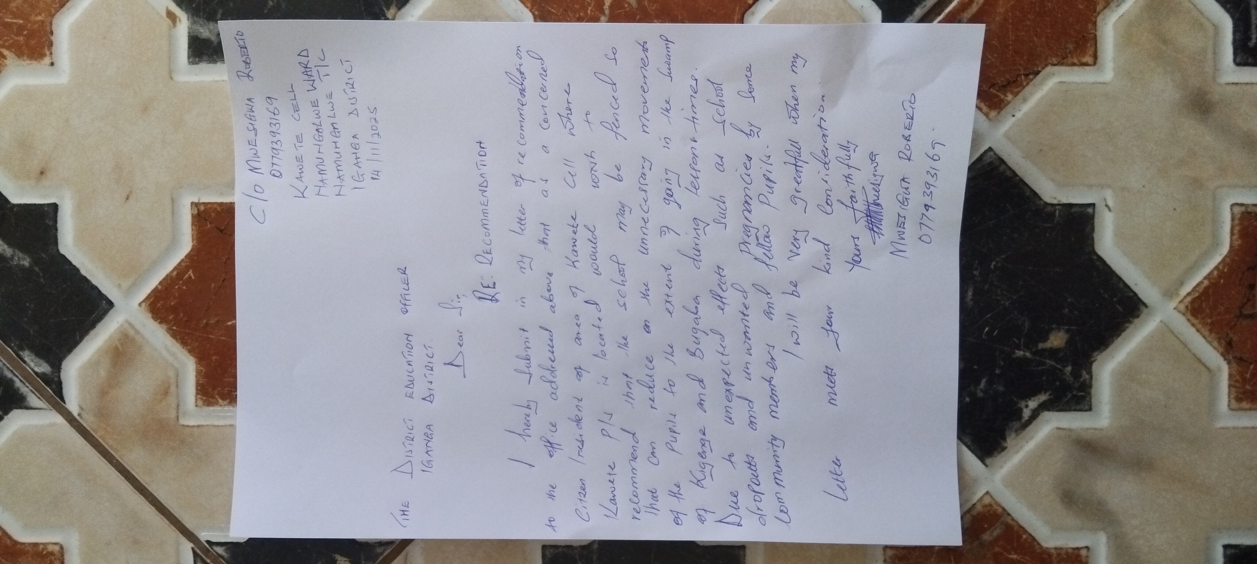 Citizen Letter