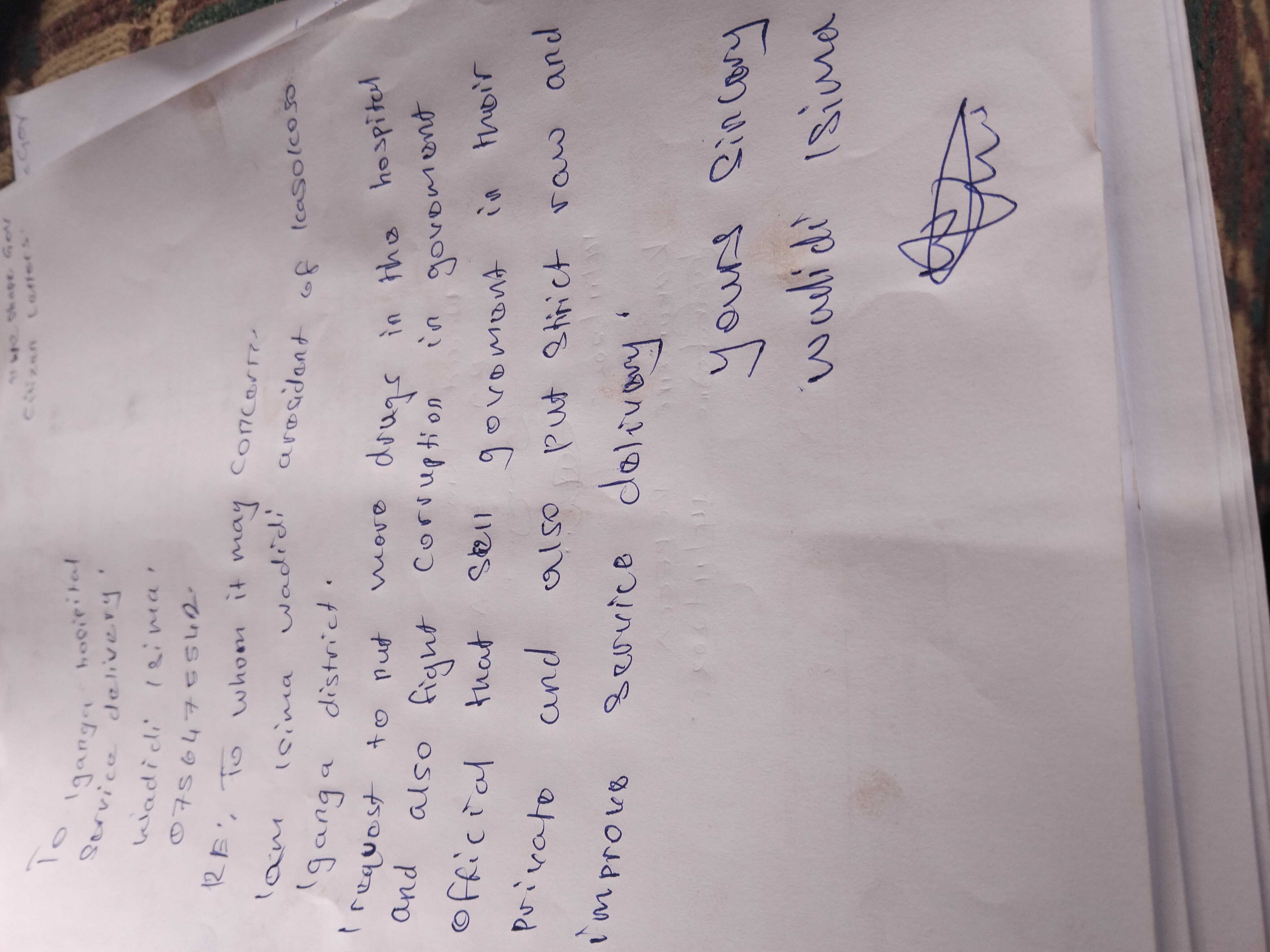 Citizen Letter