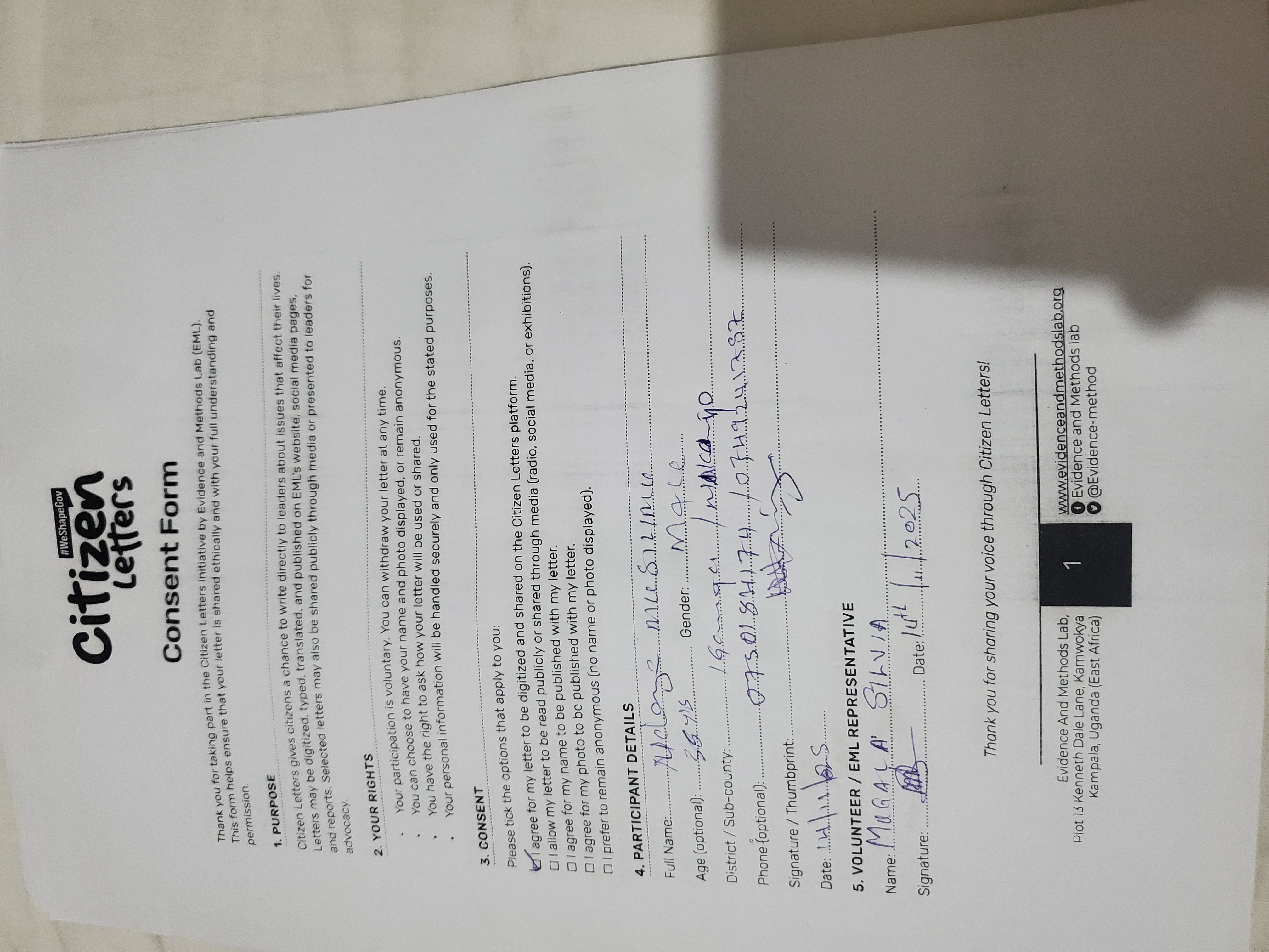 Citizen Letter