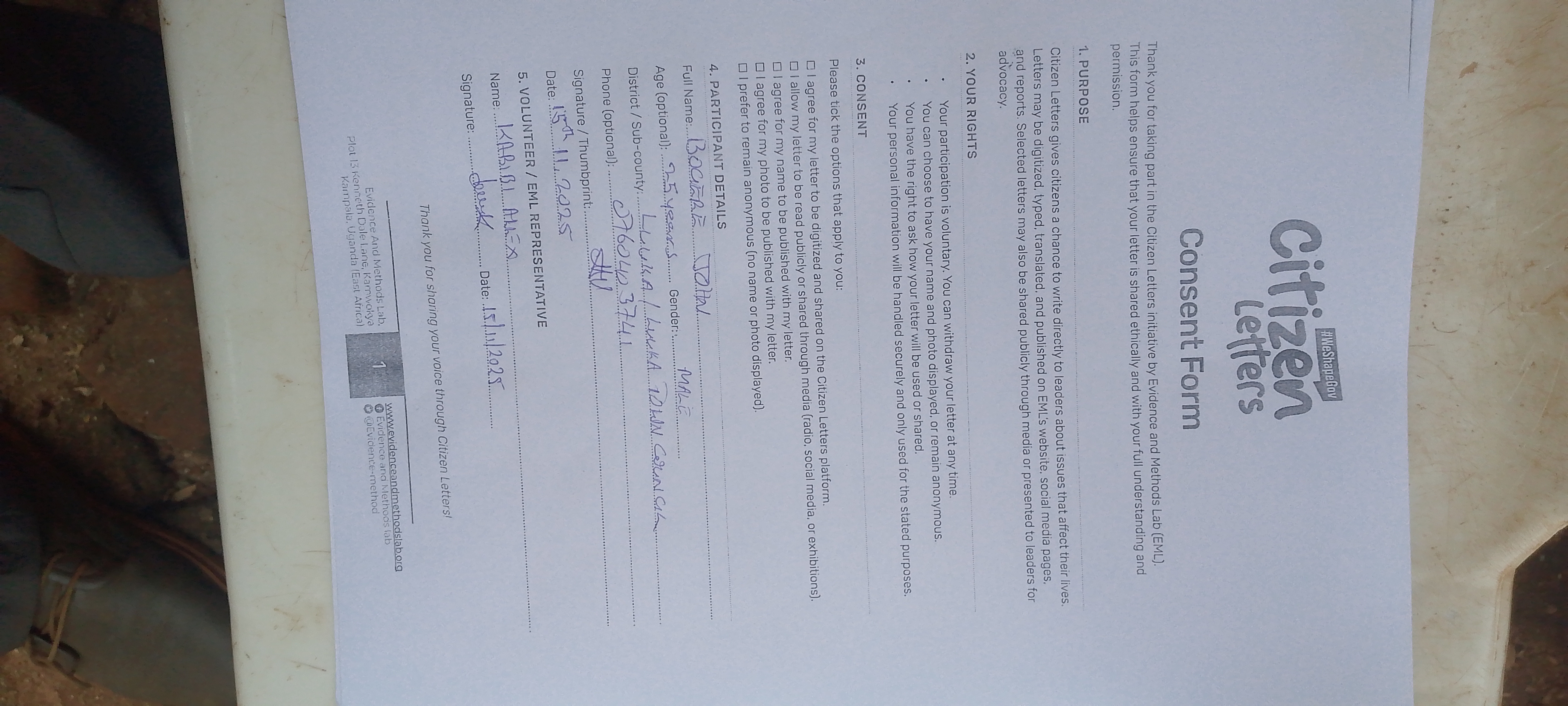 Citizen Letter